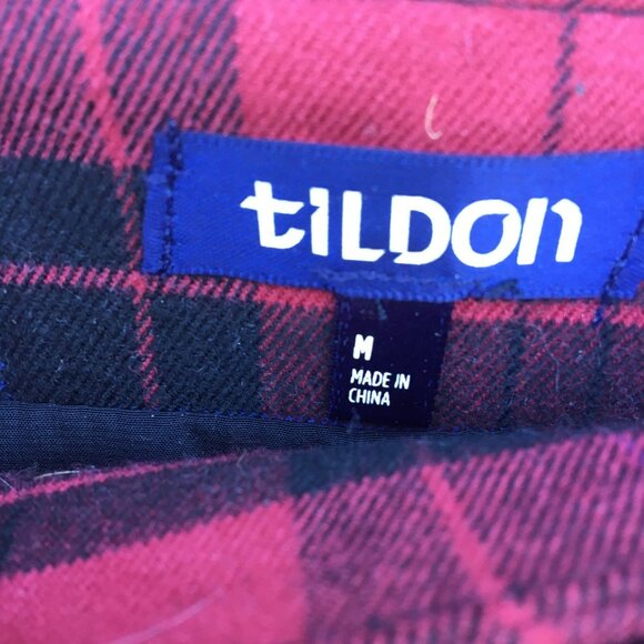 Tildon Wrap Mini Skirt Red Plaid Lady Red Rio Medium - Picture 5 of 11